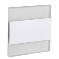   Kanlux 0,8W, 13 lm, 12V, 75x75 mm süllyeszthető szögletes rozsdamentes acél lépcsővilágító - 50 000 h élettartam