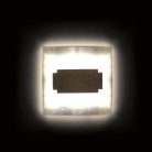 Kanlux 0,8W, 15 lm, 12V, 6500K, 75x75 mm hideg fehér süllyeszthető szögletes rozsdamentes acél lépcsővilágító - 50 000 h élettartam