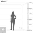 Kanlux 0,8W, 15 lm, 12V, 6500K, 75x75 mm hideg fehér süllyeszthető szögletes rozsdamentes acél lépcsővilágító - 50 000 h élettartam