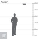 Kanlux 18W, 1700 lm, 4000K, IP54, 278x278 mm, fehér, műanyag házas, szögletes, természetes fehér mozgásérzékelős LED mennyezeti lámpatest, VARSO LED