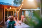 Kanlux 0,9W, 20 lm, színes, ST45, E27, vörös színben világító LED fényforrás - színes izzó