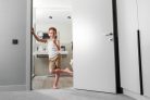 Kanlux GU10, IP44/20, 83x83 mm, fehér, alumínium házas, szögletes mennyezeti spot lámpatest, QULES