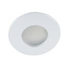 Kanlux GU10, IP44/20, Ø83 mm, fehér, alumínium házas, kerek mennyezeti spot lámpatest, QULES