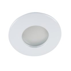   Kanlux GU10, IP44/20, Ø83 mm, fehér, alumínium házas, kerek mennyezeti spot lámpatest, QULES