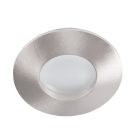 Kanlux GU10, IP44/20, Ø83 mm, matt króm, alumínium házas, kerek mennyezeti spot lámpatest, QULES