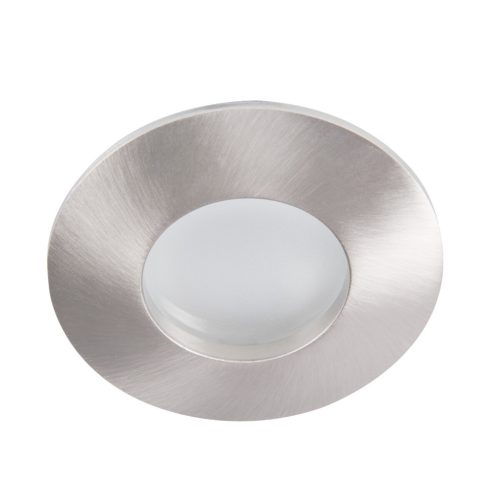 Kanlux GU10, IP44/20, Ø83 mm, matt króm, alumínium házas, kerek mennyezeti spot lámpatest, QULES