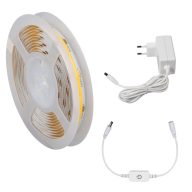   Kanlux 8W/m, 220-240V, 3m, COB LED IP00, 1710lm/m, beltéri folyamatos LED szalag készlet, öntapadós