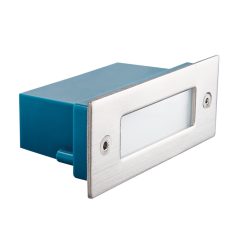  Kanlux 0,6W, 10 lm, 4000K, IP 54, 110x44 mm, természetes fehér süllyeszthető LED járda- és kültéri lépcsővilágító, TAXI SMD - 20 000 h élettartam