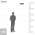 Kanlux 24W, 2280 lm, 4000K, IP54, RA80, 327x327 mm, műanyag házas, szögletes, természetes fehér mozgásérzékelős LED mennyezeti lámpatest, VARSO LED