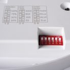 Kanlux 18W, 1620 lm, 3000K, IP54, RA80, 278x278 mm, fehér, műanyag házas, szögletes, meleg fehér mozgásérzékelős LED mennyezeti lámpatest, VARSO LED
