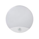 Kanlux 15W, 1250 lm, 4000K, IP44, RA80, Ø250 mm, polikarbonát házas, kerek, természetes fehér mozgásérzékelős LED mennyezeti lámpatest, SANSO LED