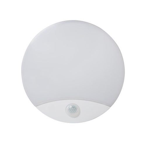 Kanlux 15W, 1250 lm, 4000K, IP44, RA80, Ø250 mm, polikarbonát házas, kerek, természetes fehér mozgásérzékelős LED mennyezeti lámpatest, SANSO LED