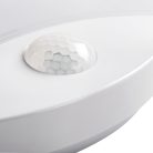Kanlux 15W, 1250 lm, 4000K, IP44, RA80, Ø250 mm, polikarbonát házas, kerek, természetes fehér mozgásérzékelős LED mennyezeti lámpatest, SANSO LED