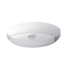 Kanlux 15W, 1250 lm, 4000K, IP44, RA80, Ø250 mm, polikarbonát házas, kerek, természetes fehér mozgásérzékelős LED mennyezeti lámpatest, SANSO LED