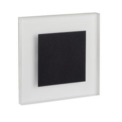   Kanlux 1,3W, 13 lm, 4000K, 75x75 mm természetes fehér süllyeszthető szögletes rozsdamentes acél LED lépcsővilágító, APUS - 50 000 h élettartam