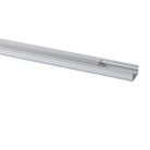 Kanlux 10x2000 mm szögletes, kis méretű, felületre szerelhető eloxált alumínium LED szalag profil, PROFILO B - max 8 mm széles LED szalaghoz