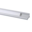 Kanlux 10x2000 mm sarokba szerelhető eloxált alumínium LED szalag profil, PROFILO C-sarokba 30/60 fokos világítási szöggel, max 10 mm széles LED szalaghoz
