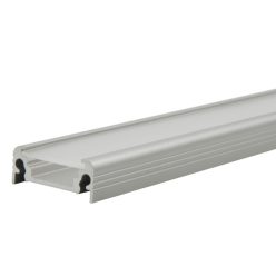   Kanlux 10x2000 mm lapos felületre szerelhető eloxált alumínium LED szalag profil, PROFILO D - max 10 mm széles LED szalaghoz