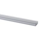 Kanlux 10x1000 mm lapos felületre szerelhető eloxált alumínium LED szalag profil, PROFILO J - max 12 mm széles LED szalaghoz