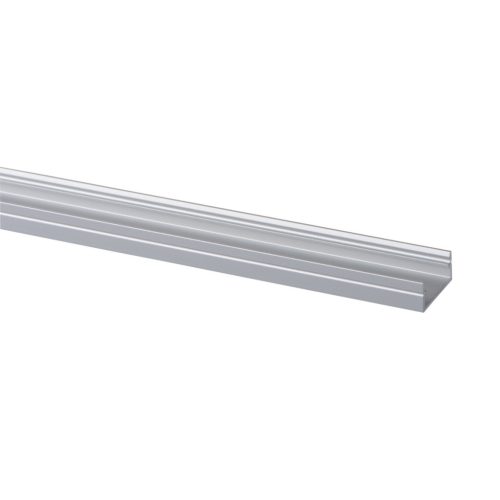 Kanlux 10x1000 mm lapos felületre szerelhető eloxált alumínium LED szalag profil, PROFILO J - max 12 mm széles LED szalaghoz