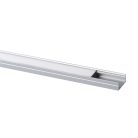 Kanlux 10x1000 mm lapos felületre szerelhető eloxált alumínium LED szalag profil, PROFILO J - max 12 mm széles LED szalaghoz
