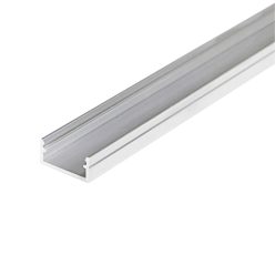   Kanlux 10x2000 mm lapos felületre szerelhető eloxált alumínium LED szalag profil, PROFILO J - max 12 mm széles LED szalaghoz