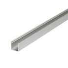 Kanlux 10x2000 mm szögletes felületre szerelhető eloxált alumínium LED szalag profil, PROFILO F - max 10 mm széles LED szalaghoz