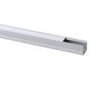Kanlux 10x2000 mm szögletes felületre szerelhető eloxált alumínium LED szalag profil, PROFILO F - max 10 mm széles LED szalaghoz