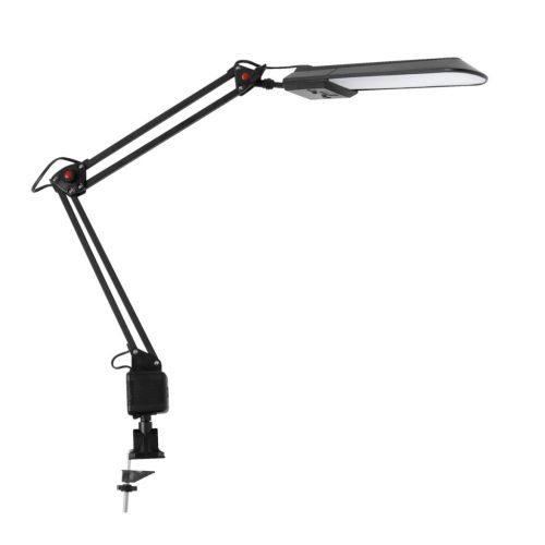 Kanlux 4,8W, 430 lm, 4000K, 460mm, 360°-ban forgatható, fekete, alumínium, természetes fehér íróasztali LED lámpa, HERON II - professzionális LED