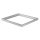 Kanlux ADTR 6060 SR kiemelő keret, ezüst, acél, 600x600x45 mm – LED panel kiemeléshez