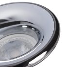 Kanlux Ø98 mm, GU10, IP20, fehér színű, alumínium házas, kerek spot lámpa keret, ELNIS S