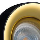 Kanlux Ø98 mm, GU10, IP20, fehér/antracit színű, alumínium házas, kerek spot lámpa keret, ELNIS L