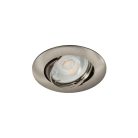 Kanlux Gx5,3, 12V, IP20, Ø82 mm, matt króm, alumínium házas, kerek, 15°-ban állítható mennyezeti spot lámpatest, VIDI