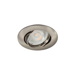   Kanlux Gx5,3, 12V, IP20, Ø82 mm, matt króm, alumínium házas, kerek, 15°-ban állítható mennyezeti spot lámpatest, VIDI