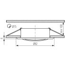 Kanlux Gx5,3, 12V, IP20, Ø82 mm, matt króm, alumínium házas, kerek, 15°-ban állítható mennyezeti spot lámpatest, VIDI