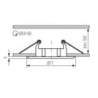 Kanlux Gx5,3, 12V, IP20, Ø79 mm, fehér, alumínium házas, kerek, mennyezeti spot lámpatest, VIDI