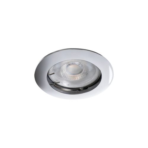 Kanlux Gx5,3, 12V, IP20, Ø79 mm, króm, alumínium házas, kerek, mennyezeti spot lámpatest, VIDI