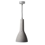   Kanlux mennyezeti függő lámpa, E27 foglalattal, Ø174 mm, természetes beton hatású, gipszöntvény, ETISSA - loft stílusú, minimalista