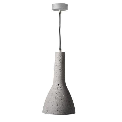 Kanlux mennyezeti függő lámpa, E27 foglalattal, Ø174 mm, természetes beton hatású, gipszöntvény, ETISSA - loft stílusú, minimalista
