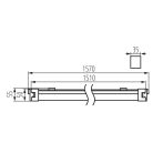 Kanlux 50W, 5500 lm, 4000K, IP65, 35x1570 mm, fehér, műanyag házas, természetes fehér lineáris lámpatest, TP SLIM TW LED - opál búrával