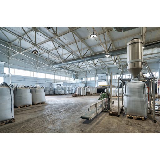 Kanlux 150W, 25500 lm, 4000K, 112x299 mm, IP65, természetes fehér kültéri csarnokvilágító LED lámpatest, HB PRO STRONG - állítható fényáramú