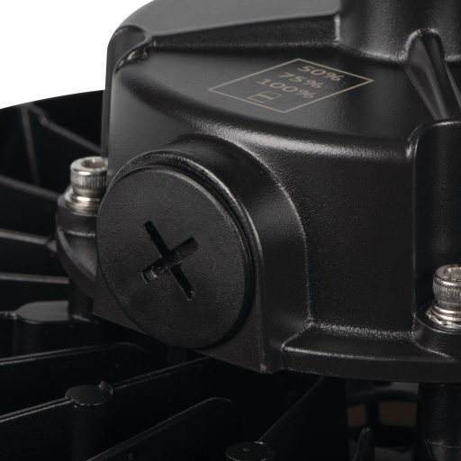 Kanlux 150W, 34000 lm, 4000K, 115x336 mm, IP65, természetes fehér kültéri csarnokvilágító LED lámpatest, HB PRO STRONG - állítható fényáramú