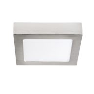   Kanlux felületre szerelhető lámpatest, 12W, 720 lm, 170x170 mm, 110°, 4000K, IP20, szögletes, szatén nikkel, KANTI V2LED