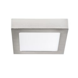   Kanlux felületre szerelhető lámpatest, 12W, 720 lm, 170x170 mm, 110°, 4000K, IP20, szögletes, szatén nikkel, KANTI V2LED
