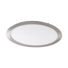 Kanlux süllyesztett lámpatest, 24W, 1700 lm, Ø296 mm, 110°, 4000K, IP44, szatén nikkel, ezüst, alumínium házas, ROUNDA V2LED
