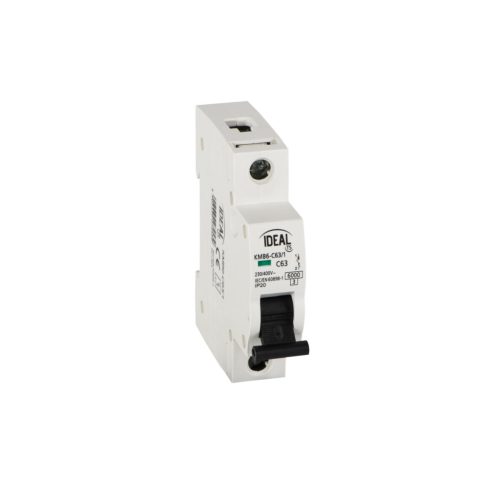 Ideal TS 230/400V AC TH35 1P 63A C moduláris kismegszakító - 1 pólusú C karakterisztikájú 6 kA megszakítóképességű DIN sínre szerelhető 5 év garancia
