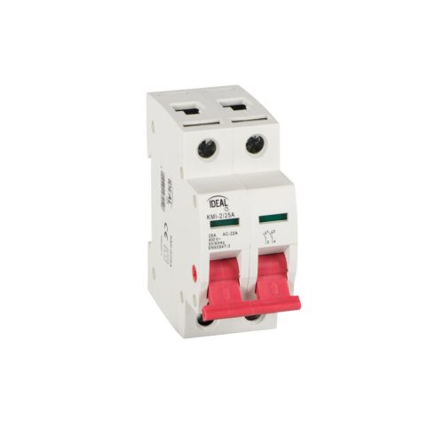 Ideal TS 230/400V AC TH35 2P 25A moduláris kapcsoló – 2 pólusú AC‑22A kategóriájú DIN sínre szerelhető, 5 év garancia