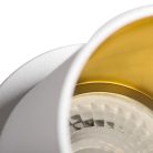 Kanlux GU10, Ø68 mm, fehér/arany színű, alumínium házas, kerek spot lámpa keret, SPAG