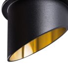 Kanlux GU10, Ø68 mm, fehér/arany színű, alumínium házas, kerek spot lámpa keret, SPAG