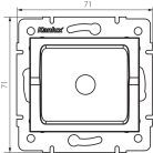 Kanlux 10AX/250V AC, IP54, fehér, fali süllyesztett vakdugó, TEKNO – kültéri szereléshez